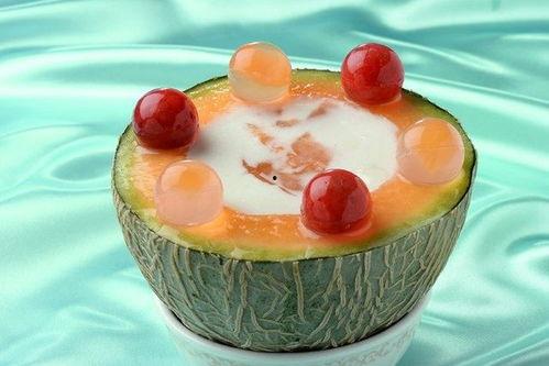 早上吃蜜瓜甜品,唤醒早晨的甜蜜滋味